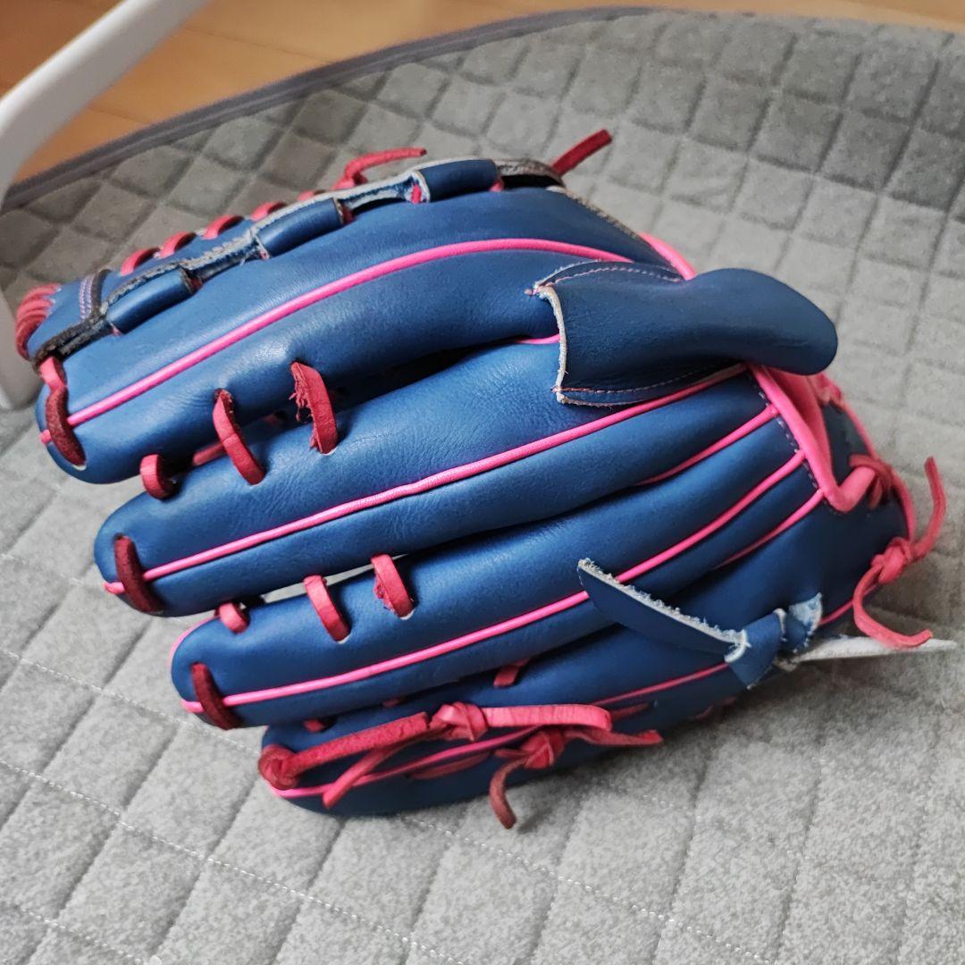 美品 Z'ZOOM 野球 軟式グローブ 投手用 小指2本