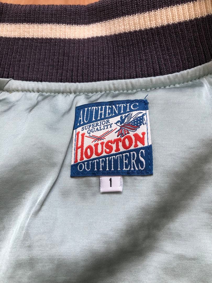 未使用タグ付！HOUSTON woman スーベニアジャケット 百猫／スカジャン