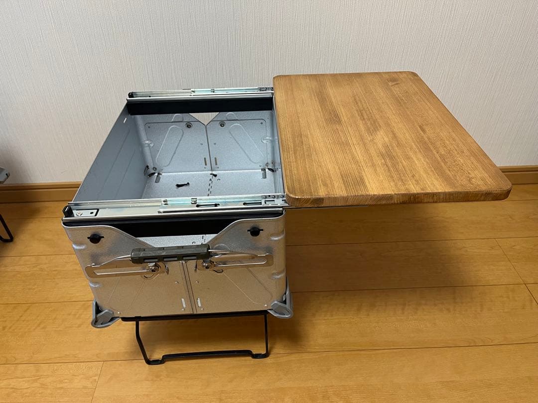 スノーピーク　シェルフコンテナ25 スライド天板　自作