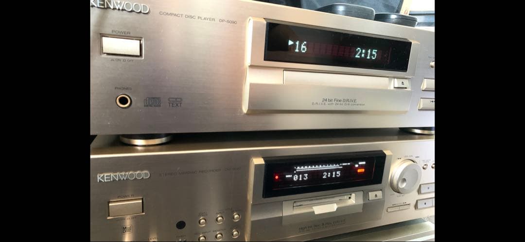 ケンウッドMDデッキ　DM-9090 CDプレーヤー　DP-5090 2台セット