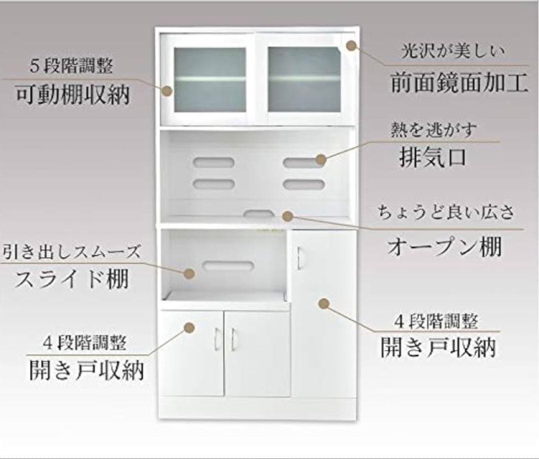 オープンラック ブラック 5段