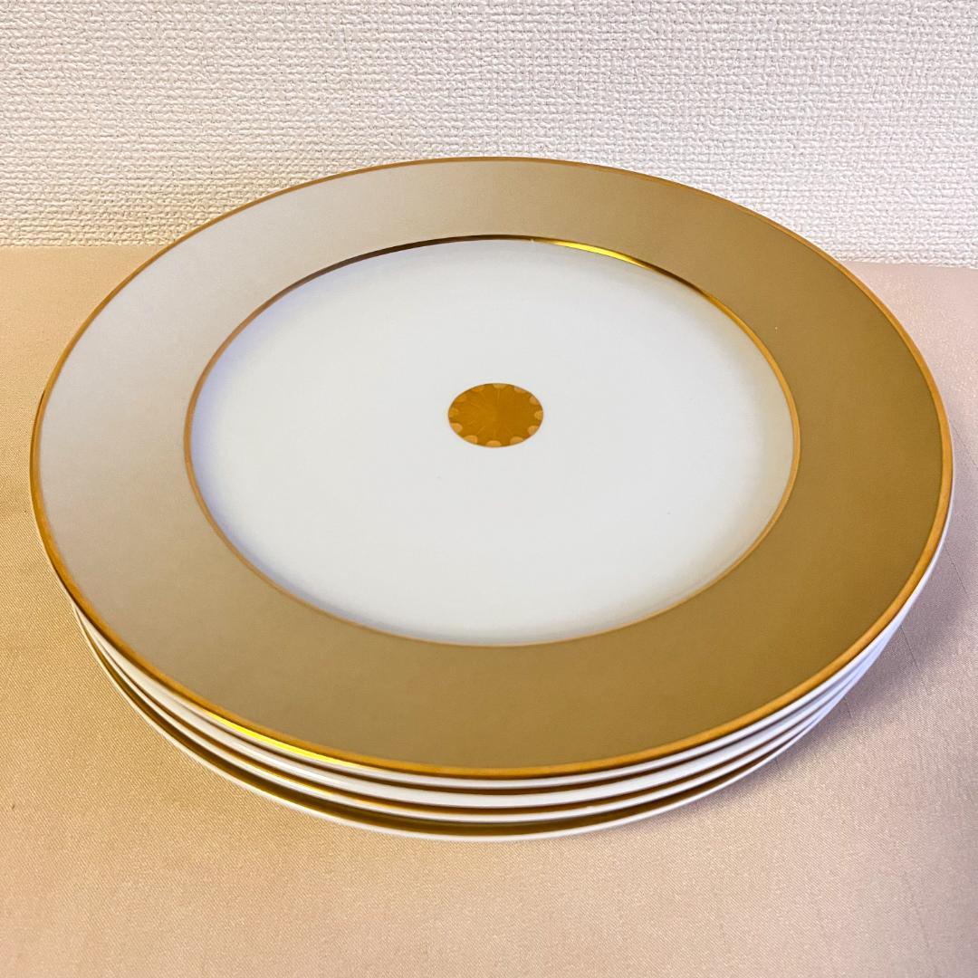 ★新品未使用 ★フランス製シャビーシックなディナープレート 4枚