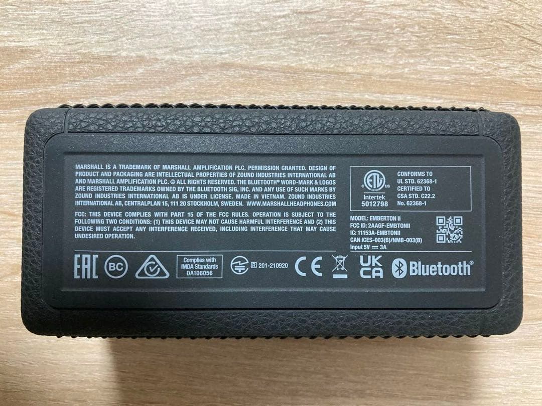 Marshall Emberton Ⅱブラック&ブラス