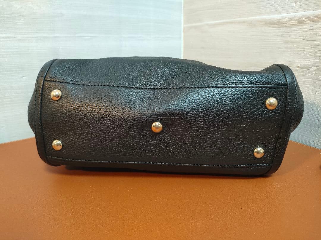 GUCCI SOHOソーホー ブラックレザーショルダー2wayバッグ 保存袋付