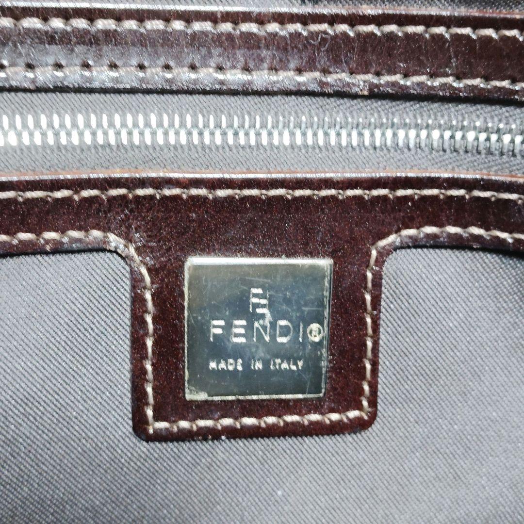 フェンディ　マンマバケット　ワンショルダーバッグ　コーデュロイ　美品　ベージュ