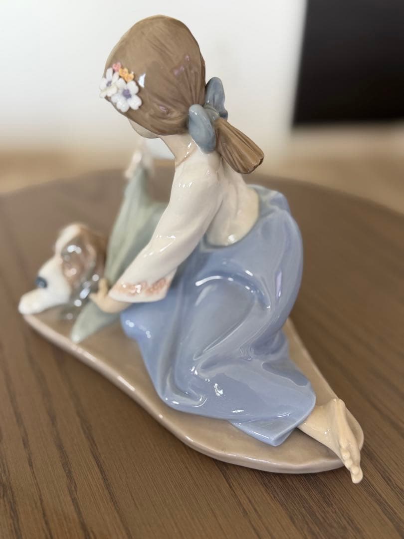 リヤドロLladro 陶器人形 置物　犬の親友　美品