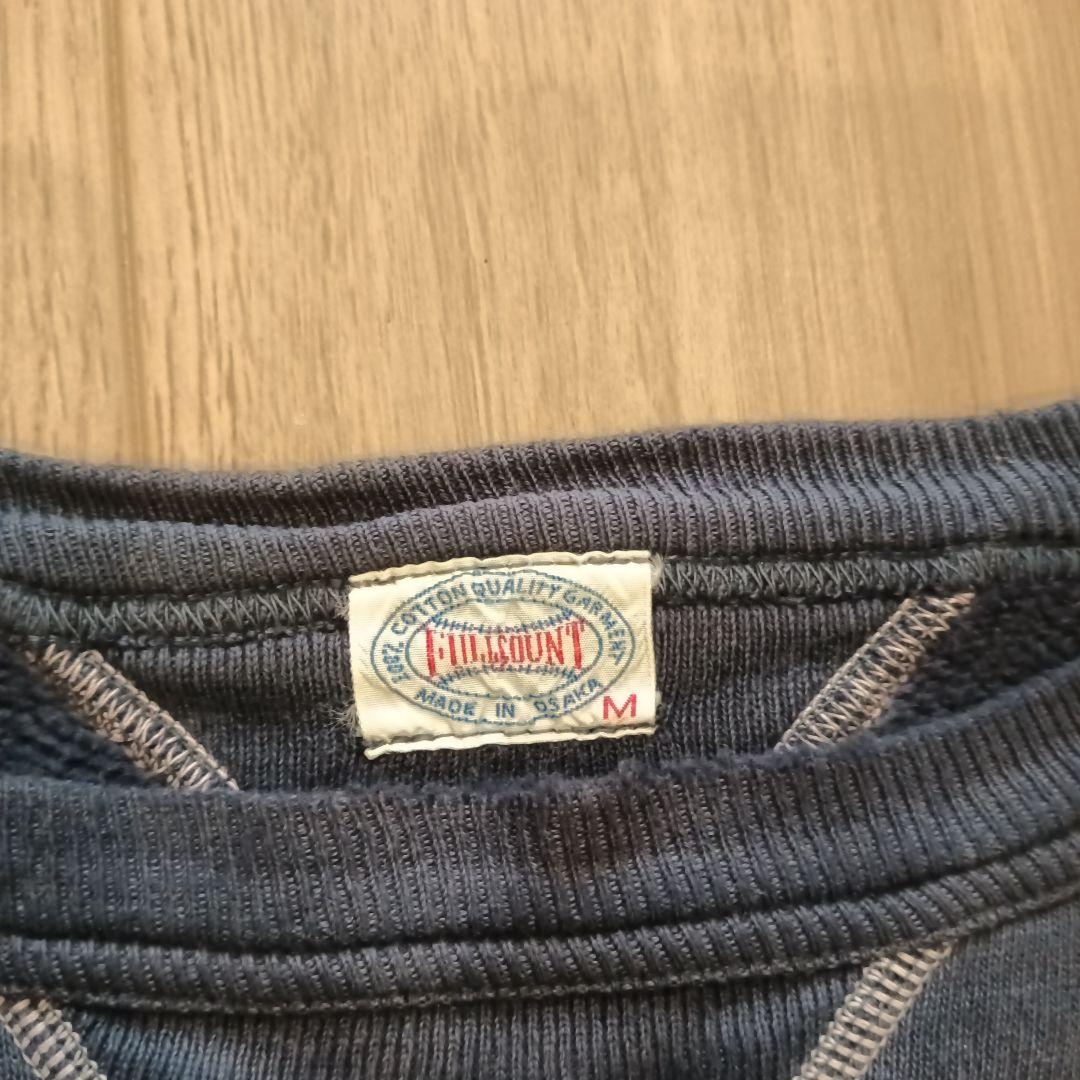 FULLCOUNT ダークブルー 両Vスウェット Mサイズ