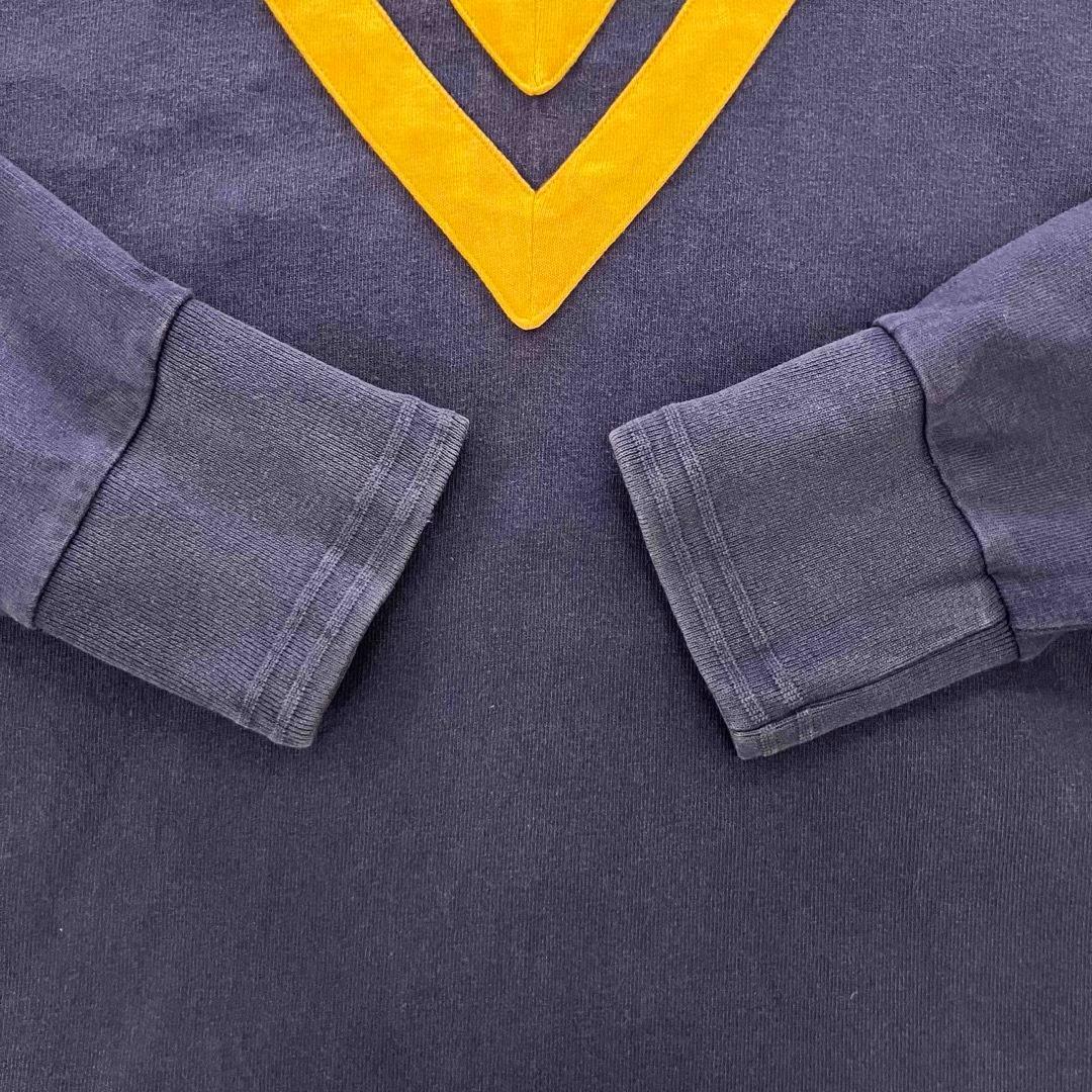 【美品】古着　ラルフローレン　ラガーシャツ　クレストワッペン　ネイビー　L