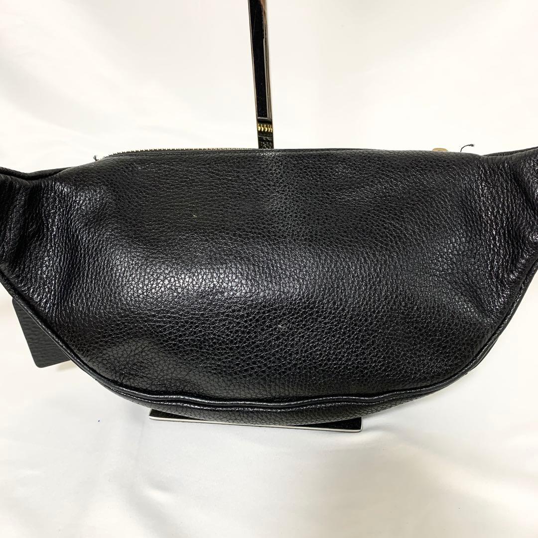 COACH コーチ ボディバッグ レザー ロゴ 6488 ブラック