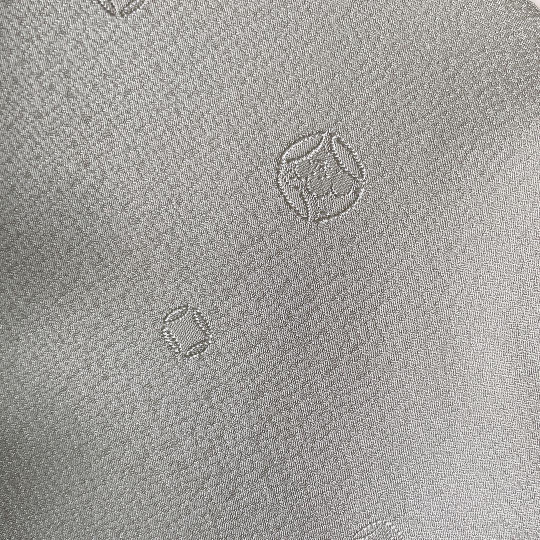 色無地　フルセット　丸に反り角地紋　シンプル　礼装　カジュアル　着物　I6