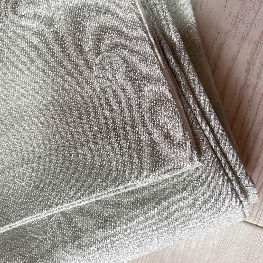 色無地　フルセット　丸に反り角地紋　シンプル　礼装　カジュアル　着物　I6