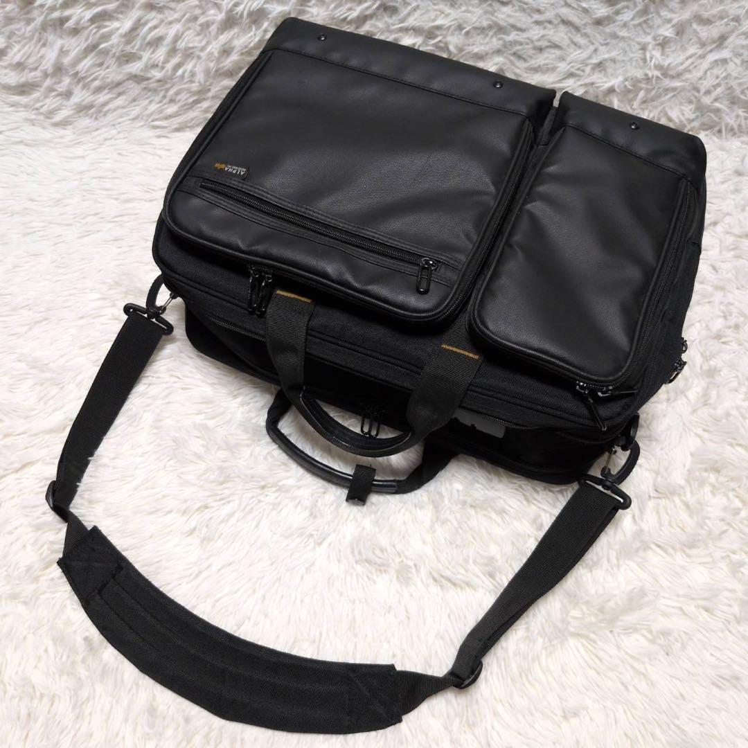 【ALPHA INDUSTRIES】未使用3WAY 大容量2層式 ビジネスバッグ