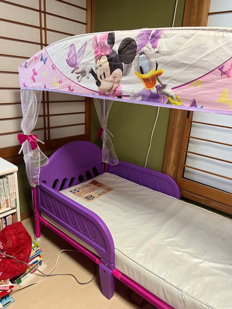 【ゾウさん】デルタ ディズニー キャノピー付き幼児用ベッド