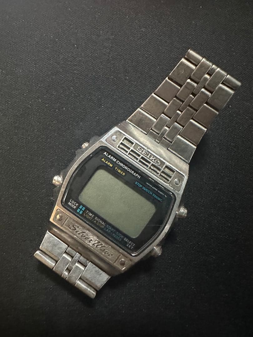 セイコー シルバーウェーブデジタル腕時計 ステンレス