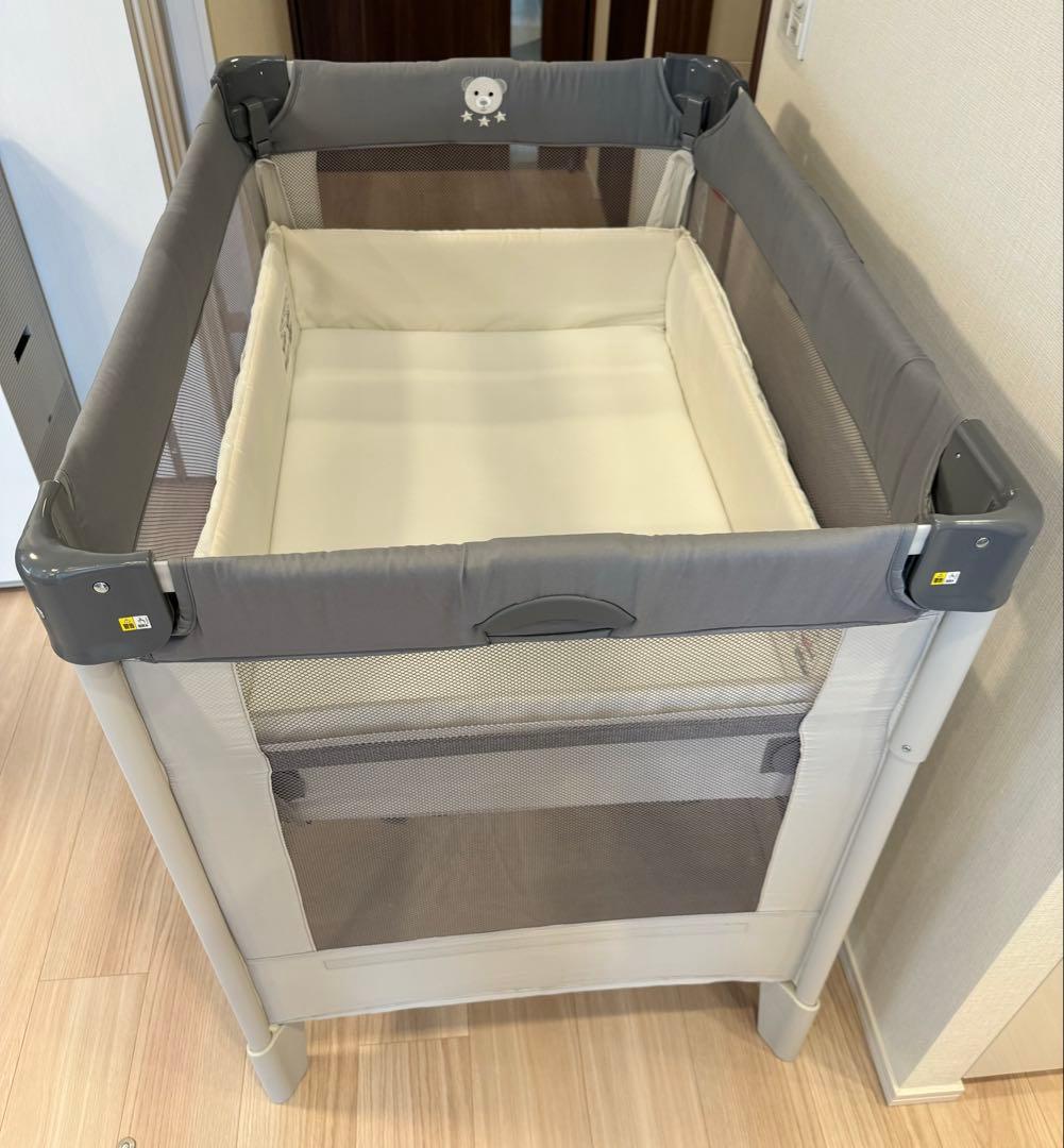ココネルエアーAB /アップリカベビーベッド/グレーベアー