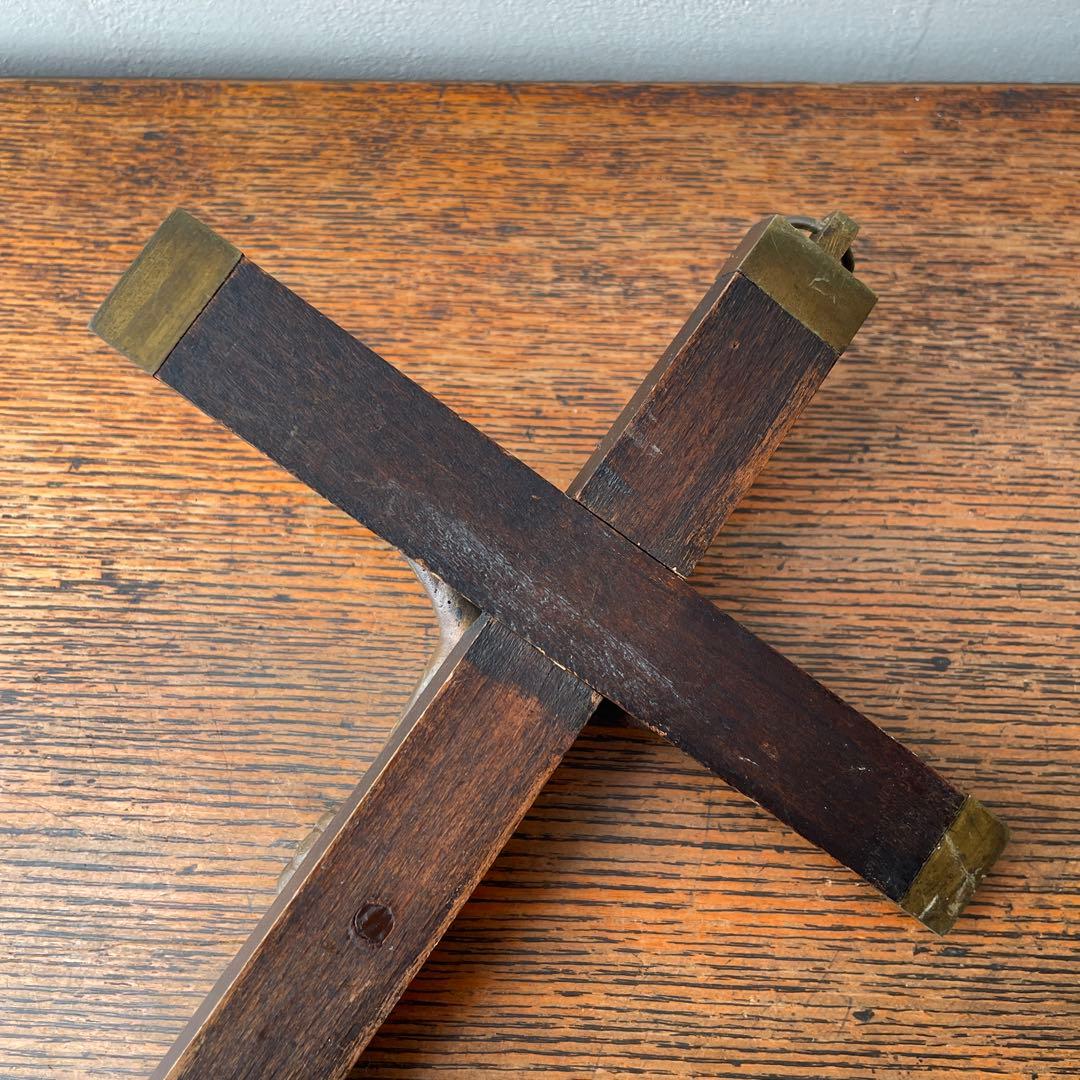 木製　十字架 イエス像　ヴィンテージ