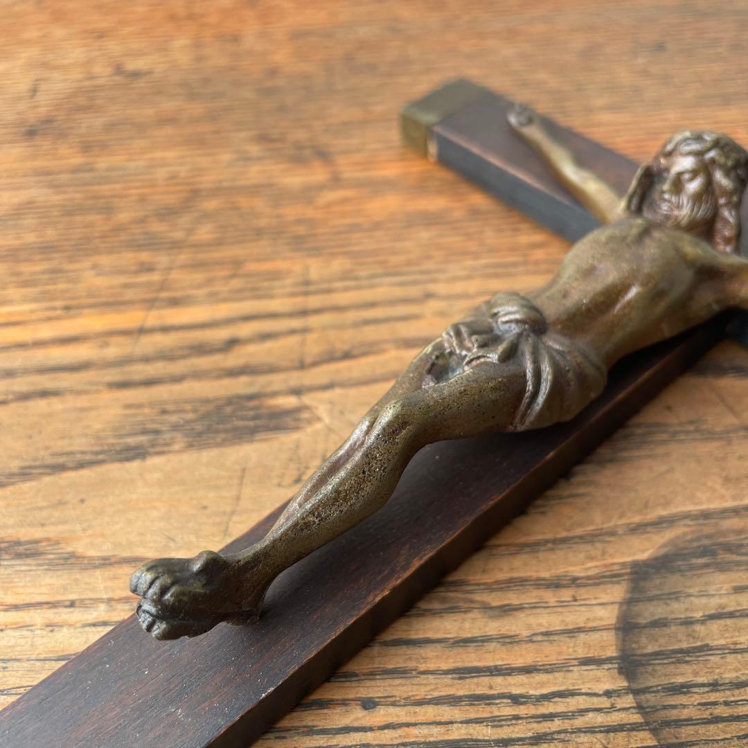 木製　十字架 イエス像　ヴィンテージ