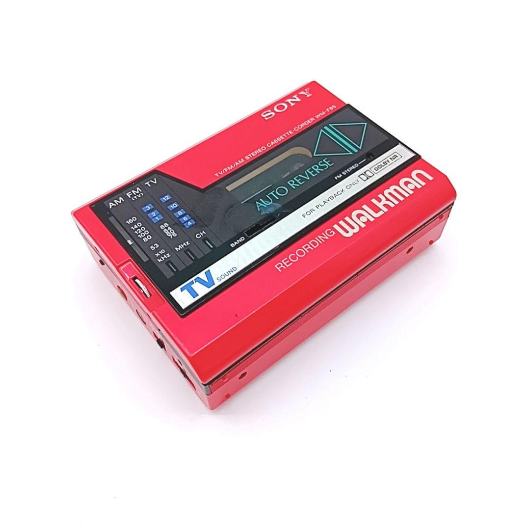 希少品 SONY WM-F85 WALKMAN カセットウォークマン レッド