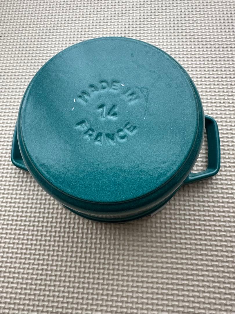 STAUB　ストウブ　ピコ・ココット　ラウンド　ミント　14cm　未使用品