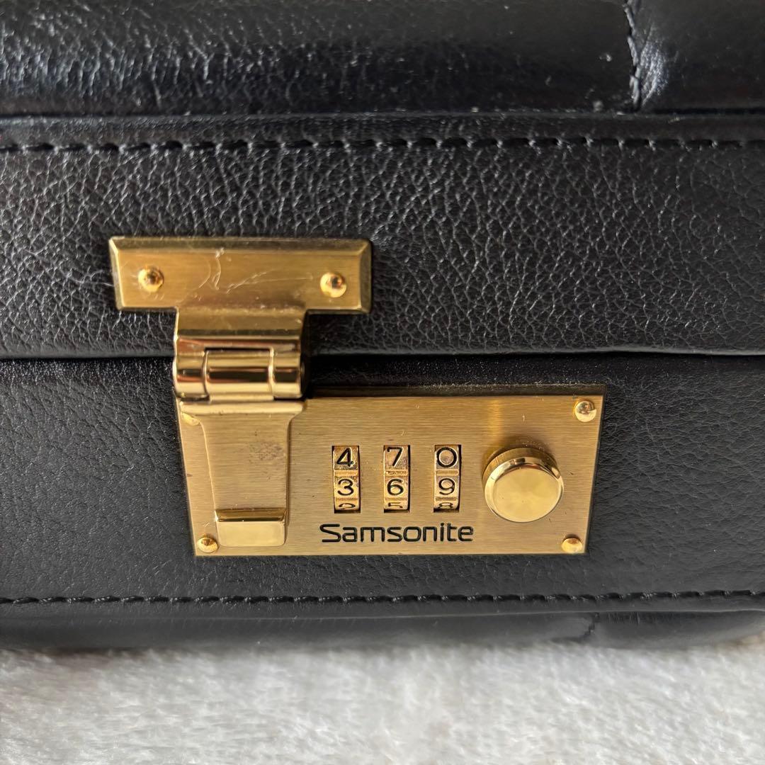 ✨️美品 Samsonite サムソナイト アタッシュケース レザー ブラック