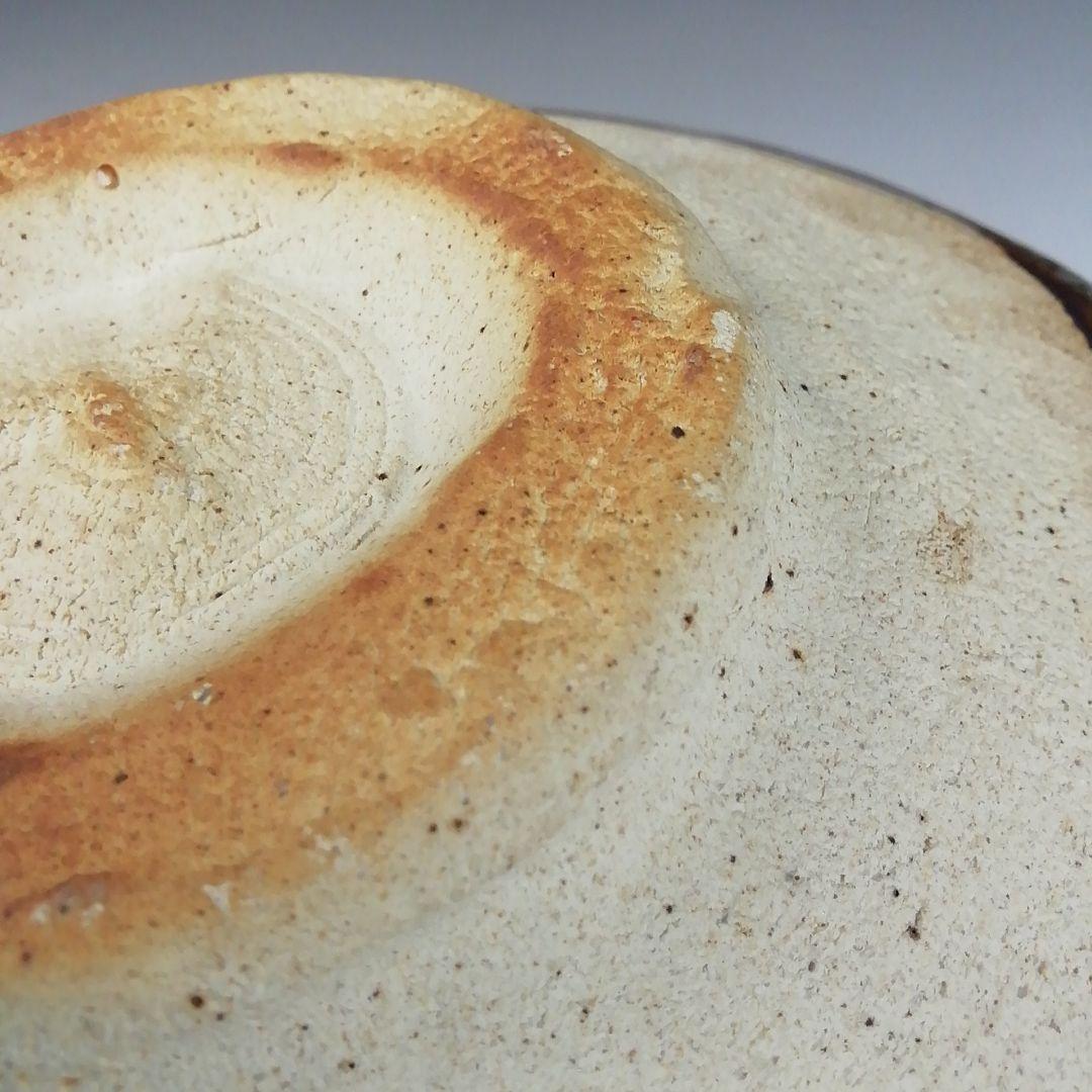 Ｔ４５０　茶碗　『鼡志野　桐紋』『笠原窯　水野二郎 造』『禅海書付』共箱　茶道具