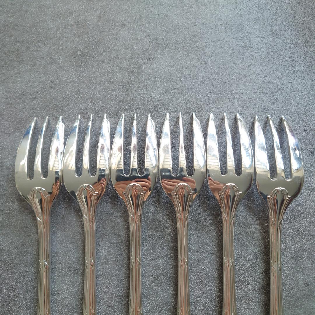 美品 クリストフル リュバン ケーキフォーク 6点