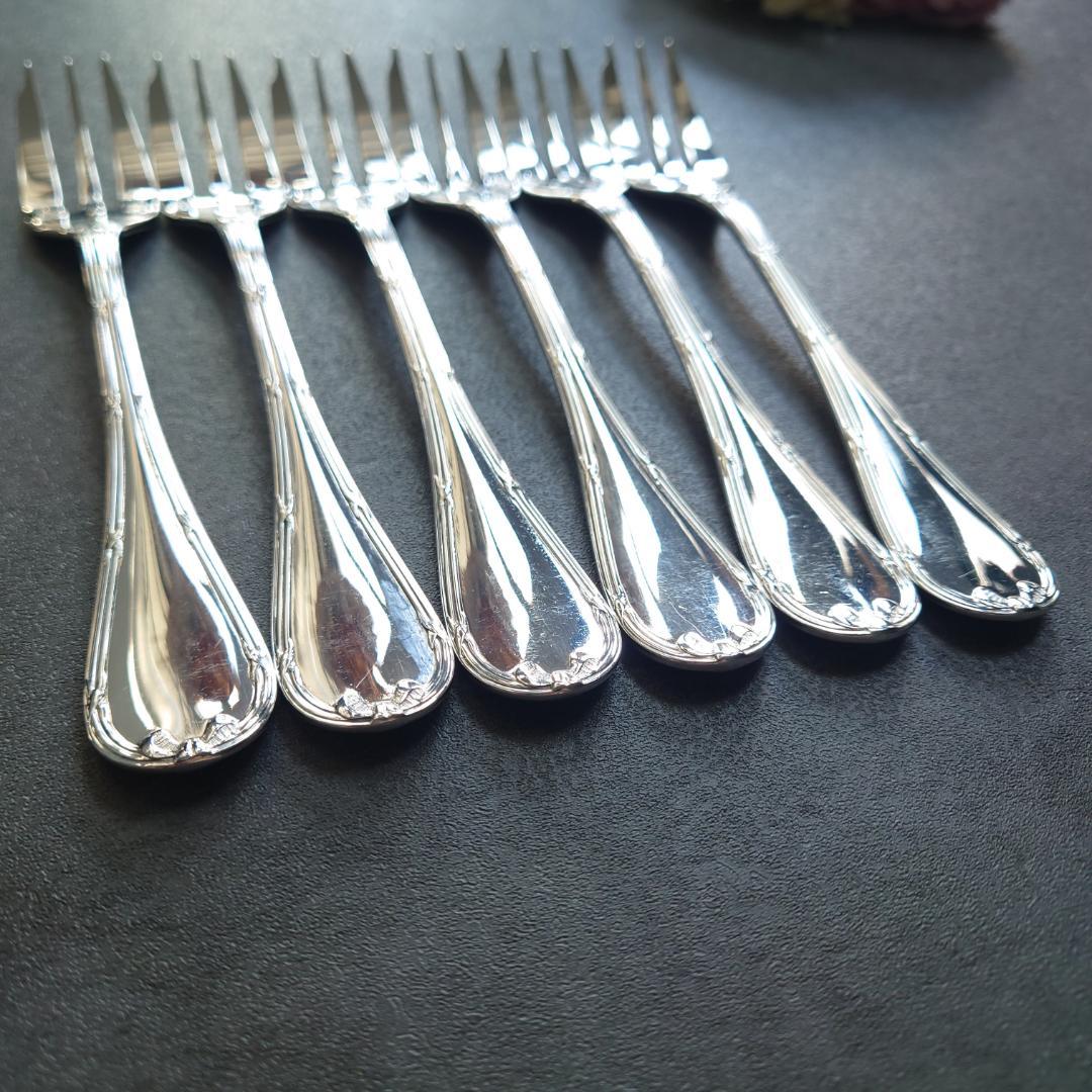 美品 クリストフル リュバン ケーキフォーク 6点
