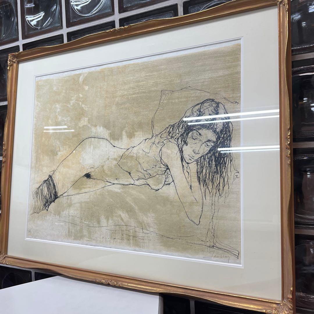 ジャン・ジャンセン　オノリーヌ　リトグラフ 直筆サイン　エディション有り