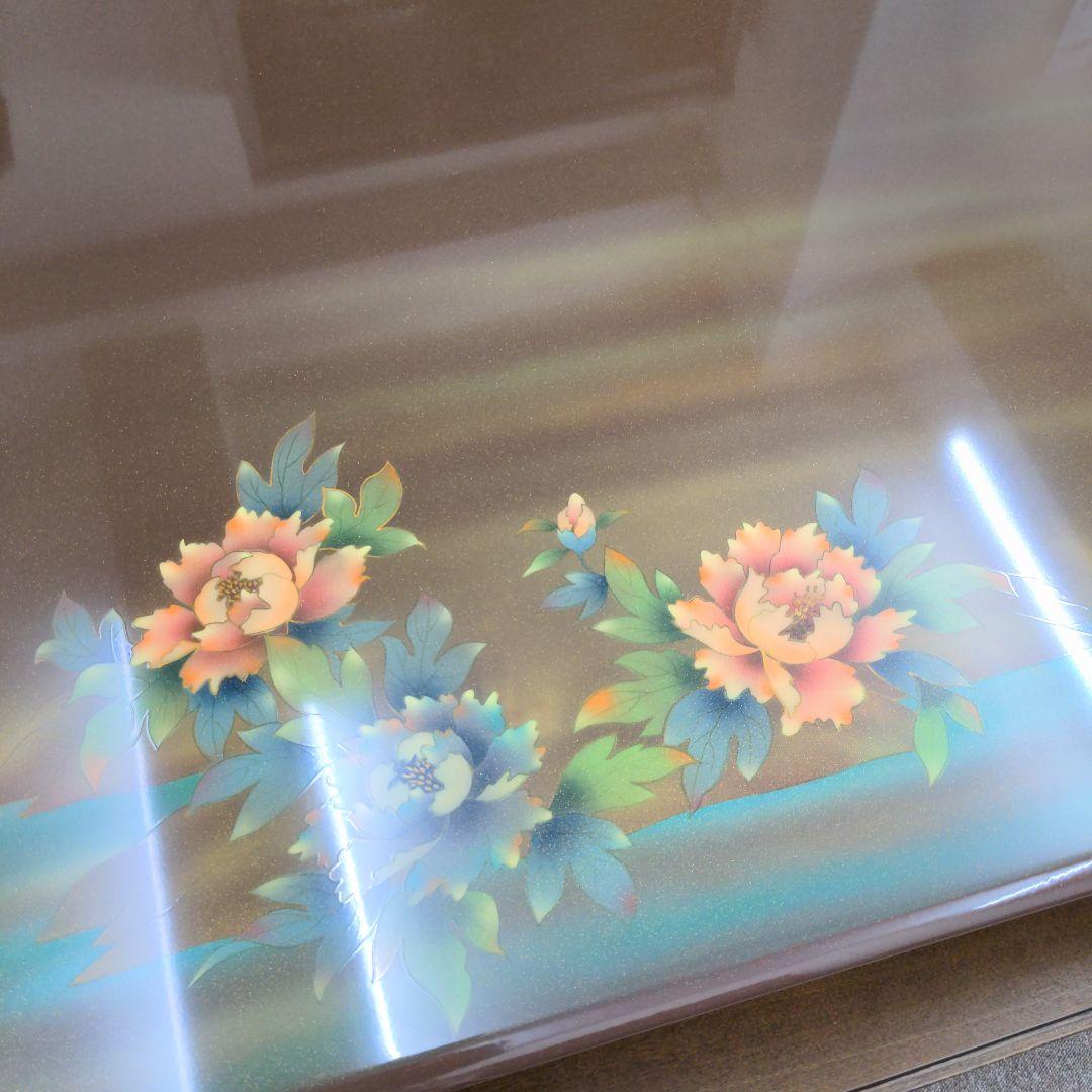 最終 未使用 送料込み 座卓 ローテーブル フラワー大