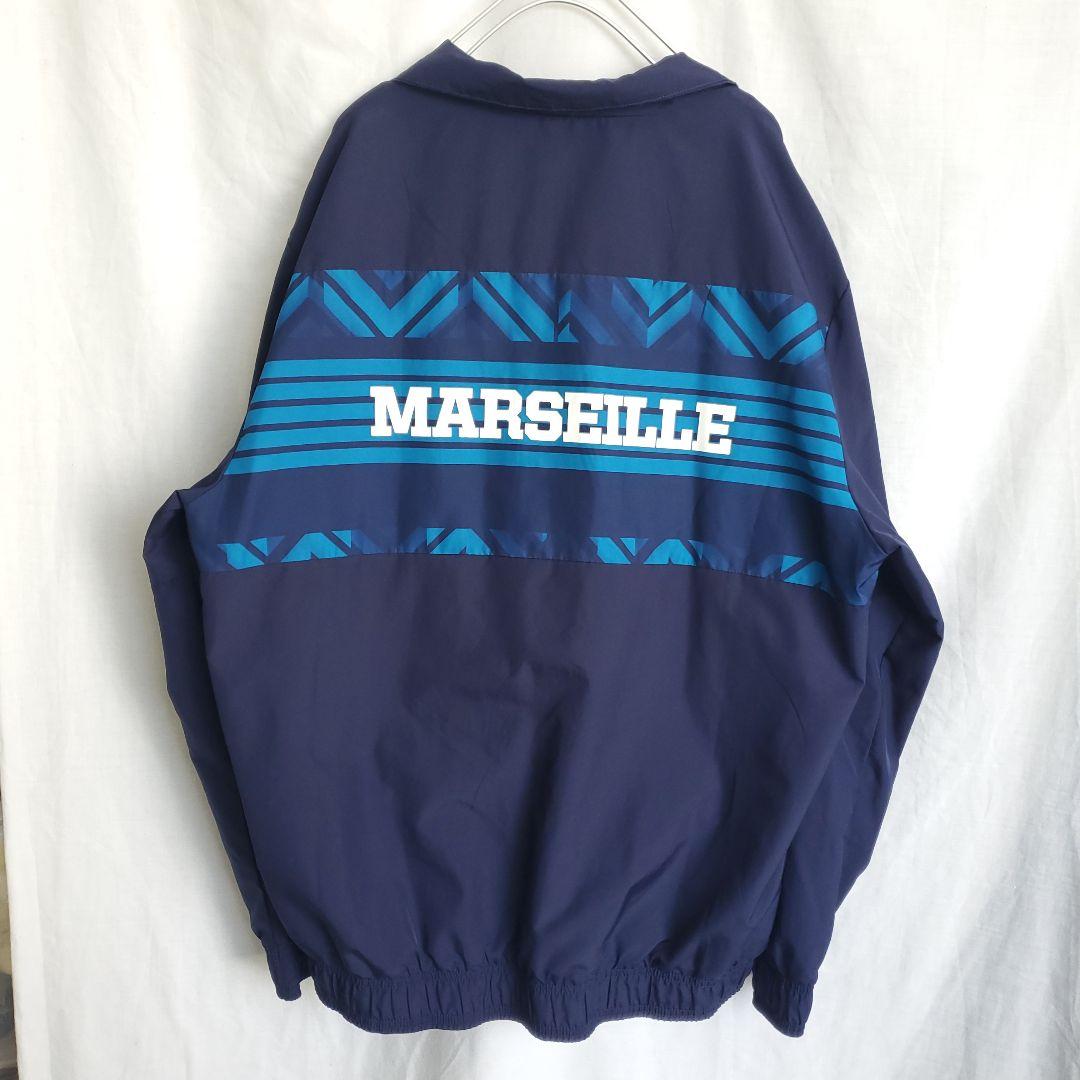 PUMA オリンピック・マルセイユ ナイロンジャケット サッカー ネイビー