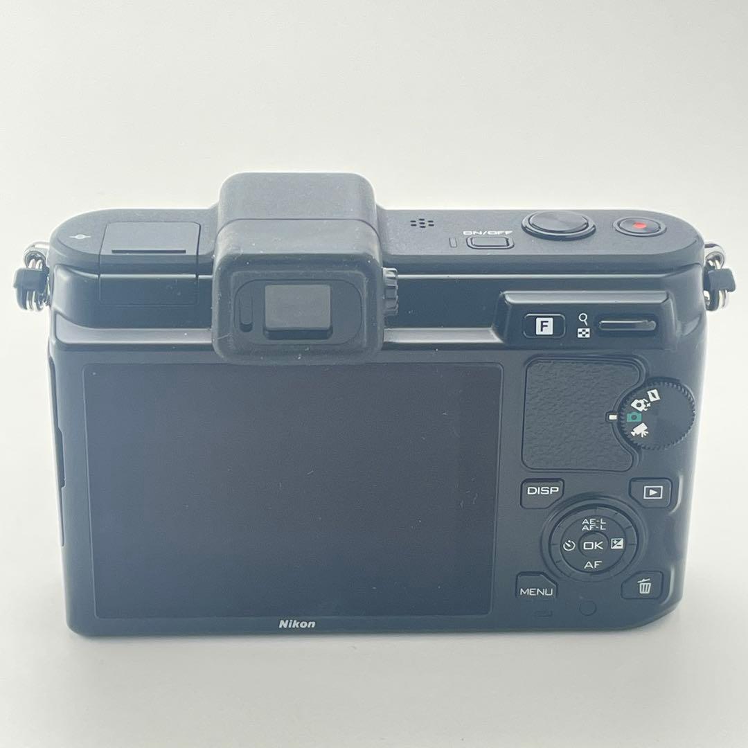 【ファインダー極上・返品保証】Nikon1 V1 ブラック 標準レンズキット