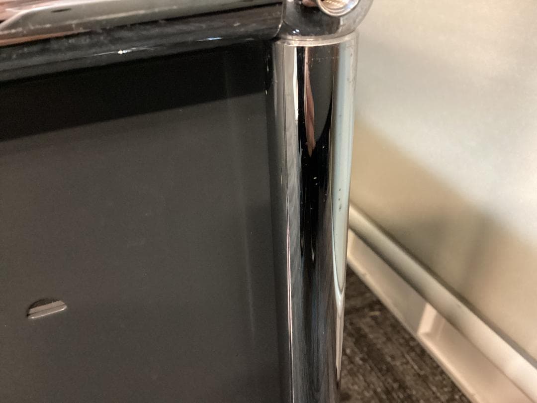 鍵付き　USMハラー　ロールボーイ　２段　デスクワゴン　アントラサイト　B