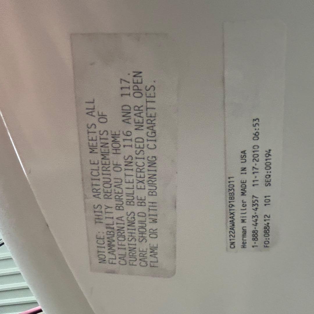 D エンボディチェア 最高級 ハーマンミラー ホワイト Embody