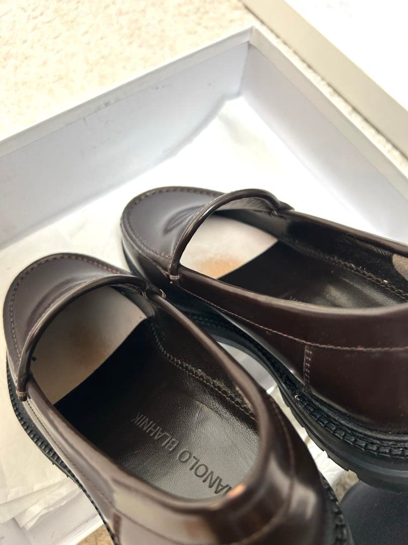 定価約15万 新品 マノロブラニク Dineralo レザーローファー35.5