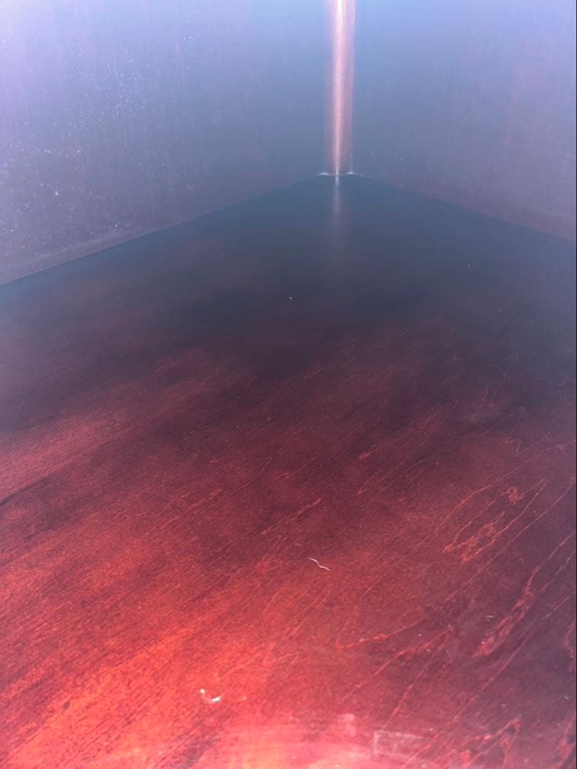 カリモク　コーナーキャビネット　アンティーク　古民家 家具　コーナーボード