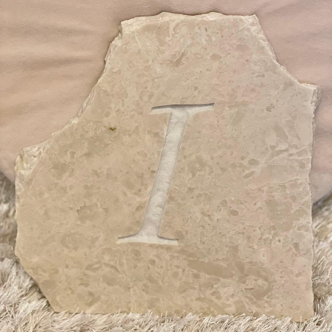 イタリア産天然石×アルファベットデザイン 《ラグジュアリー天然石》　9つセット