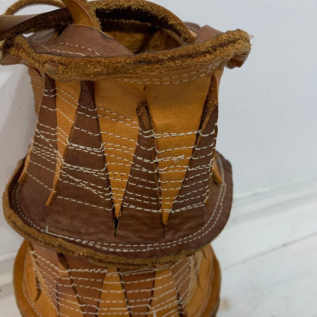 曽田耕さん　ヌメ革バッグ　個展用レアデザイン