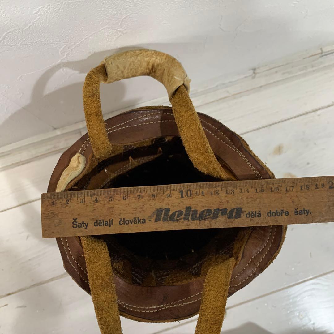 曽田耕さん　ヌメ革バッグ　個展用レアデザイン