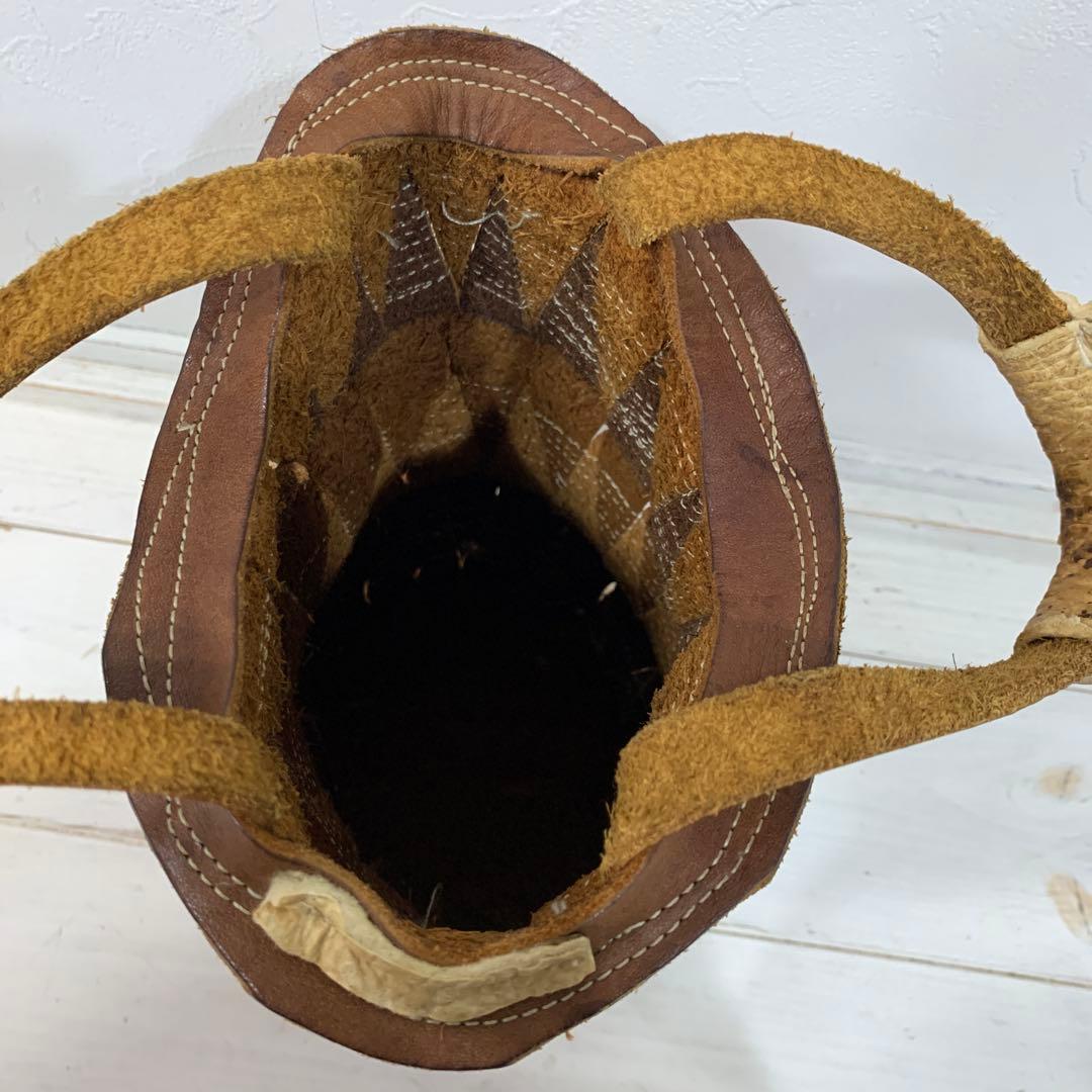 曽田耕さん　ヌメ革バッグ　個展用レアデザイン