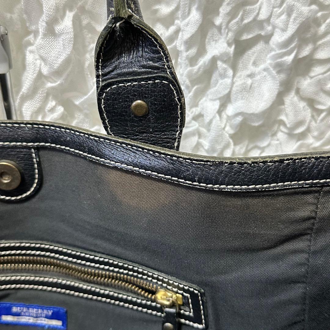 人気✨バーバリー ブルーレーベル トートバッグ キャンバス ホースロゴ