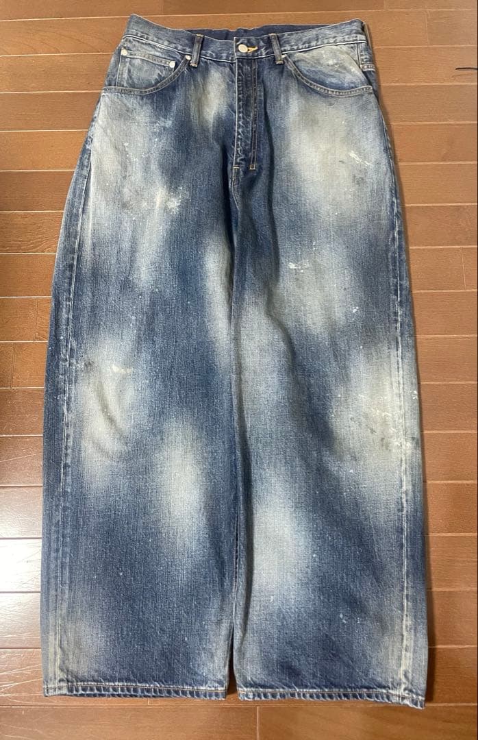 パンツ Ancellm AGING WIDE 5P DENIM PANTS