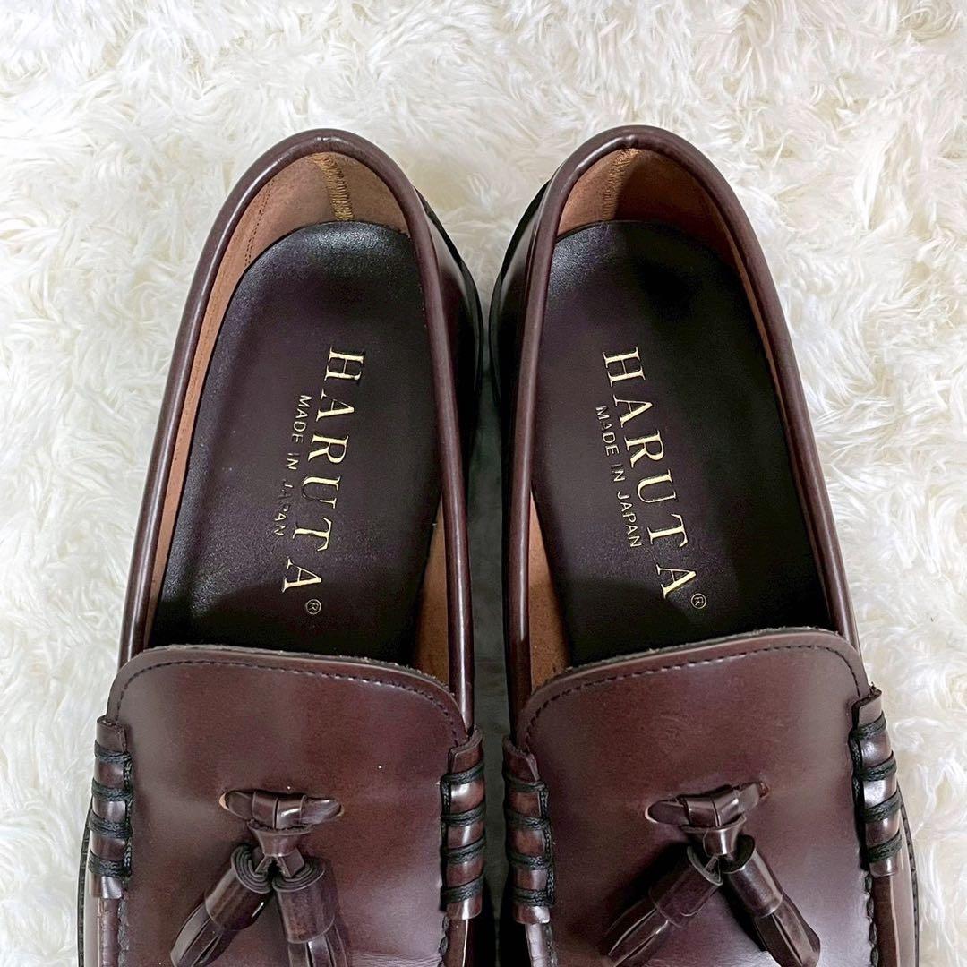 未使用級 HARUTA タッセルローファー 907 ブラウン 26 ハルタ