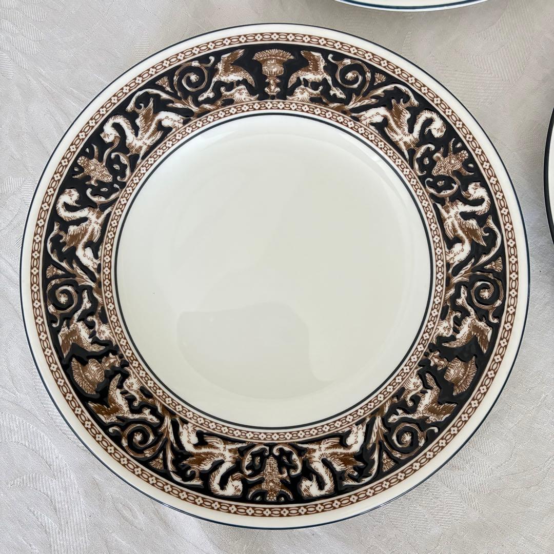 【】フロレンティーン　コバルト　プレート　6枚　20cm