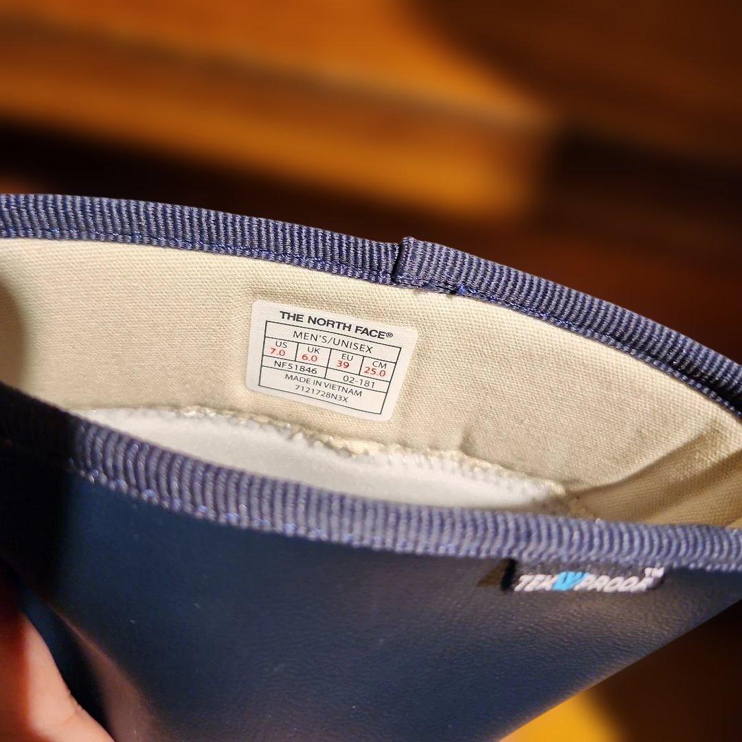 【未使用】THE NORTH FACE ネイビー レインシューズ 25cm