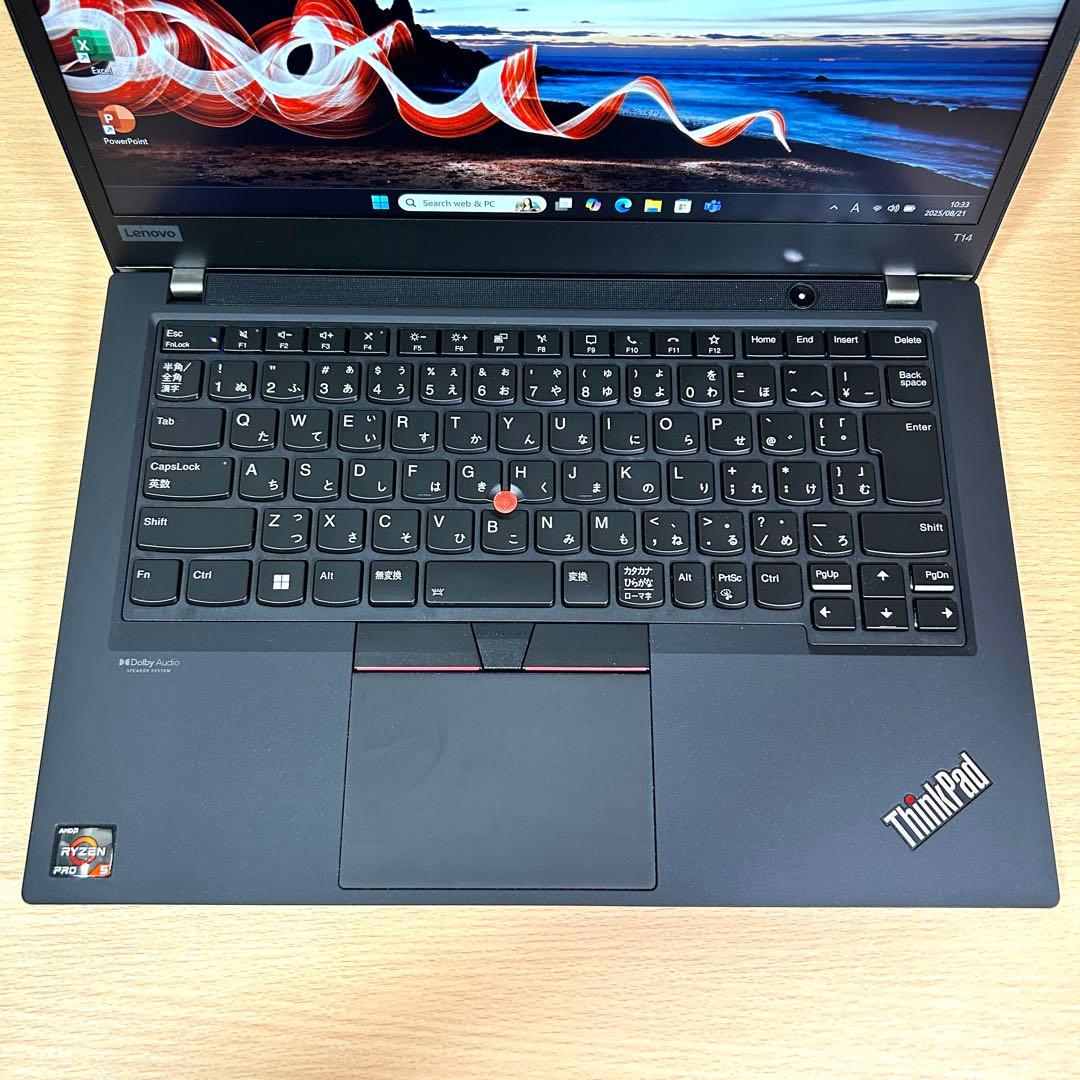 Lenovo ThinkPad T14 Gen2 Ryzen5 16GB 14型