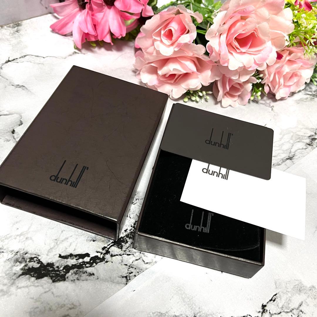 【極美品】ダンヒル 名刺入れ カードケース パスケース 本革 ブラウン