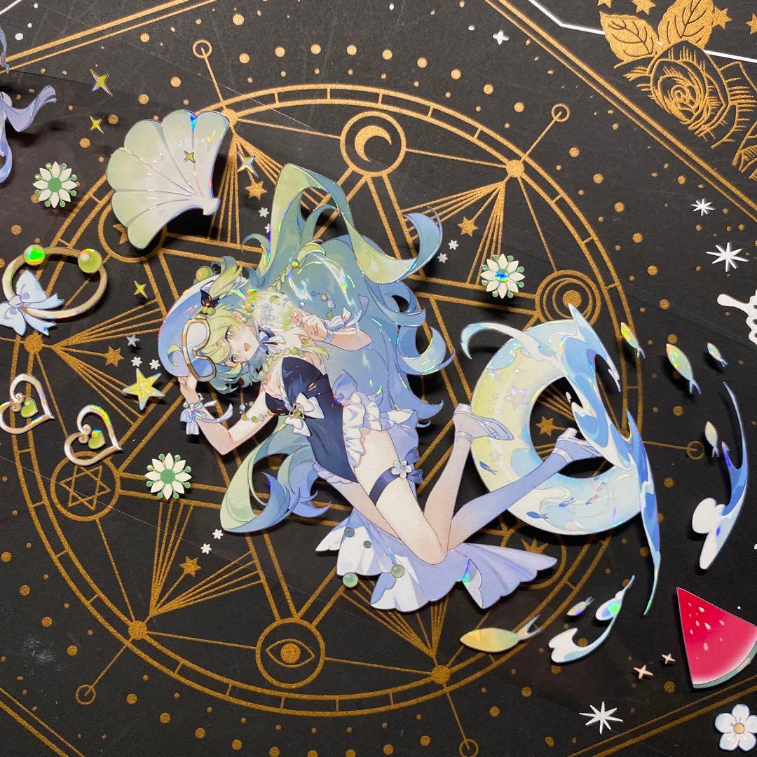 【9164】海外　マステ　中古巻　貝殻光マスキングテープ　人物系　女の子