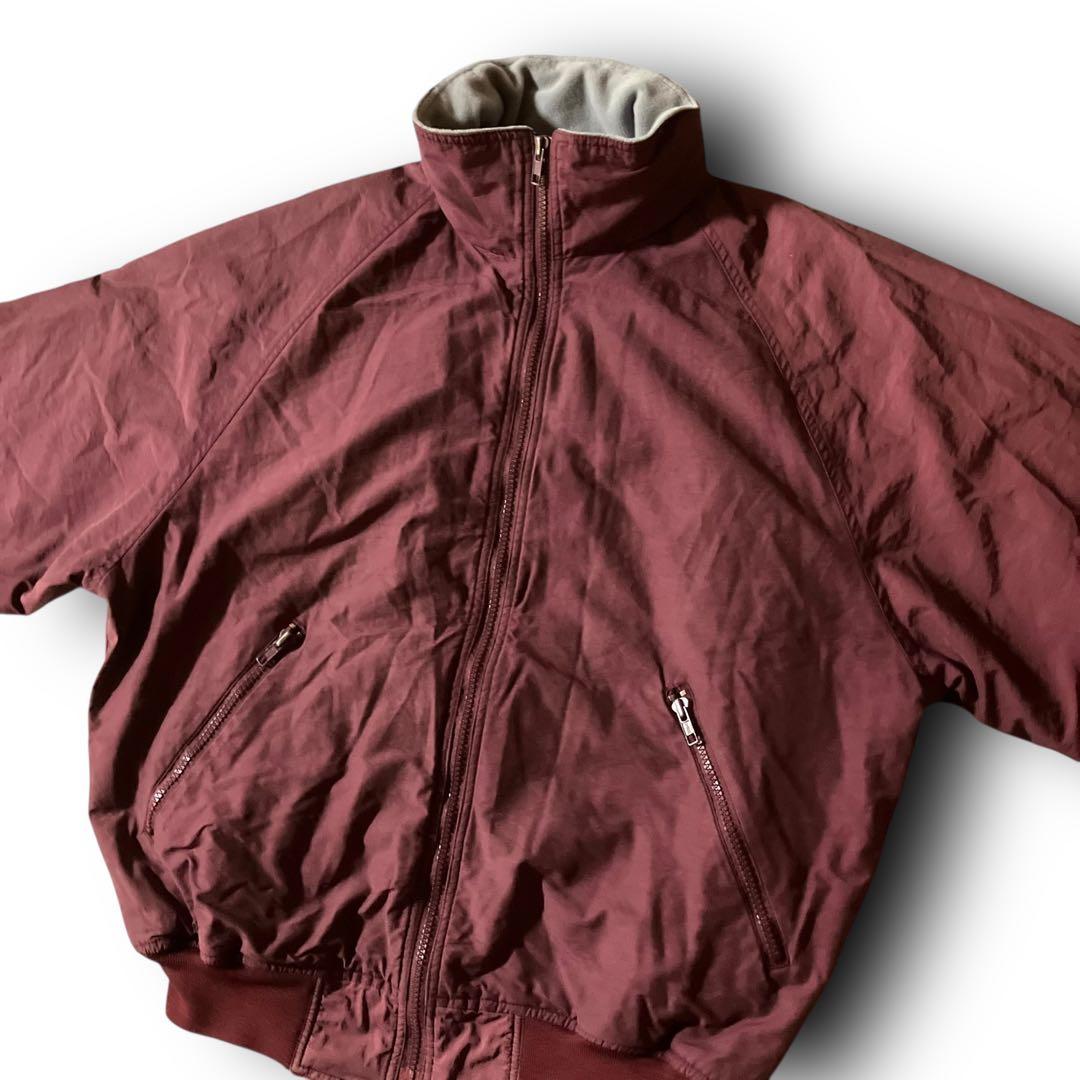 koo様☆vintageウォームアップジャケット短丈フーディナイロンブルゾンバー