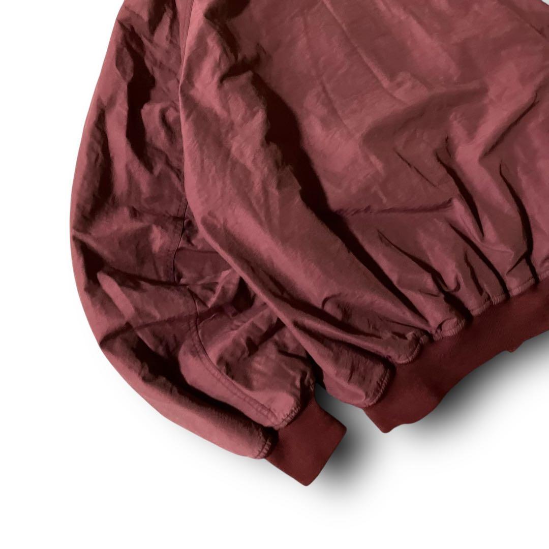 koo様☆vintageウォームアップジャケット短丈フーディナイロンブルゾンバー