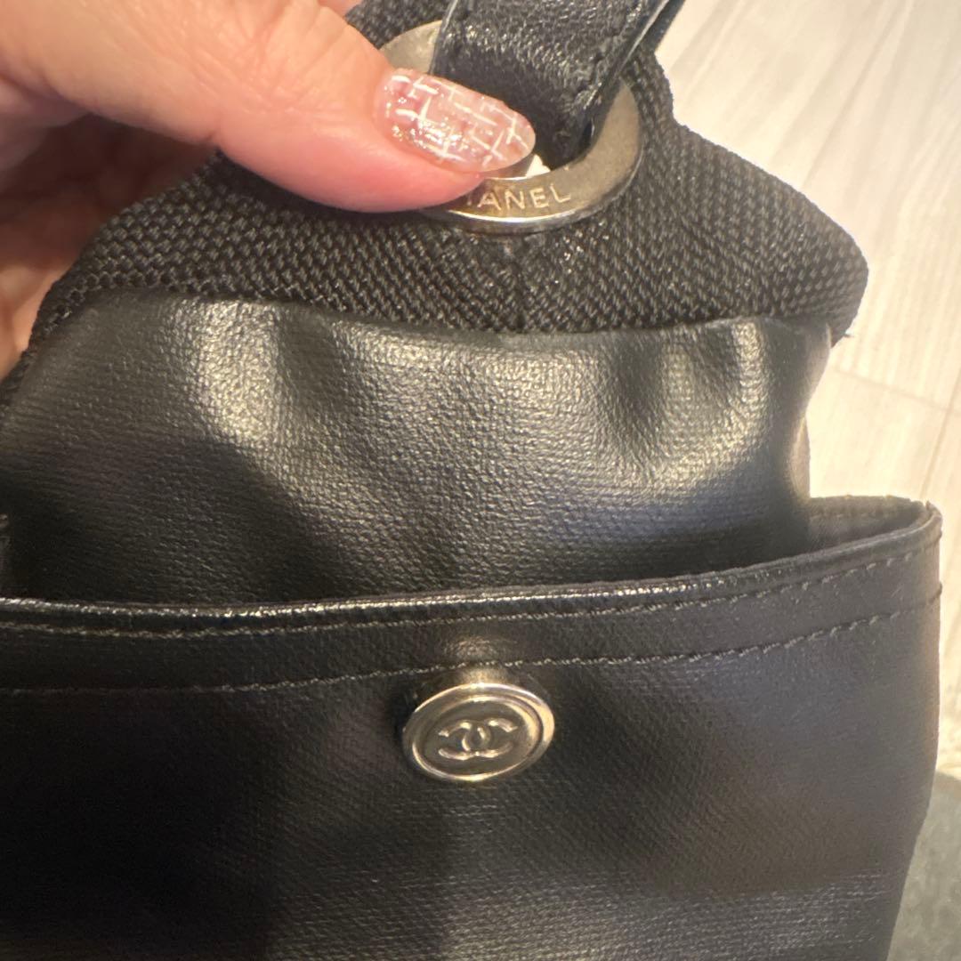 格安正規品新宿伊勢丹購入CHANEL パリビアリッツ　ハンドバッグ　黒